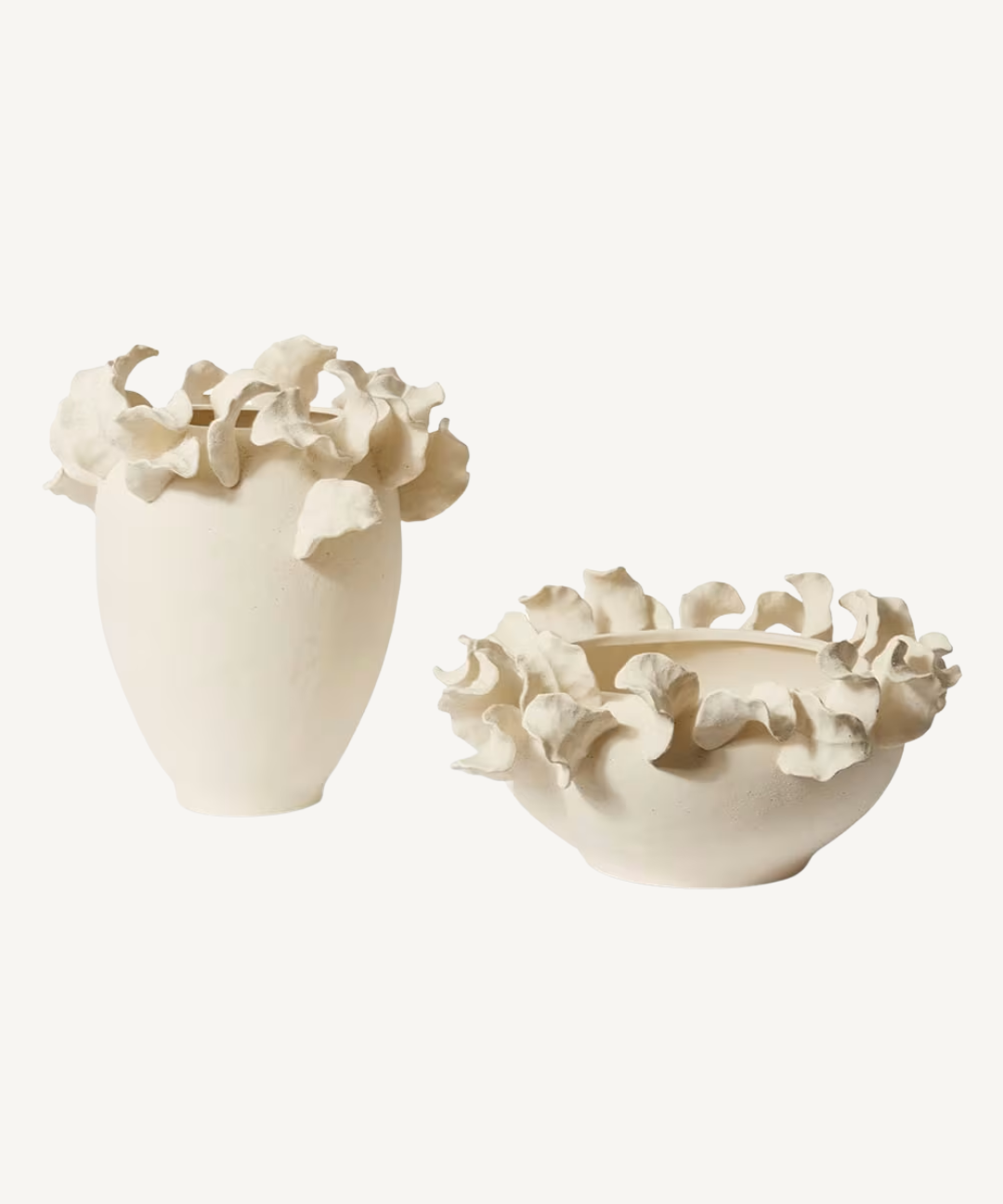 The Petal Vessel in Ivory