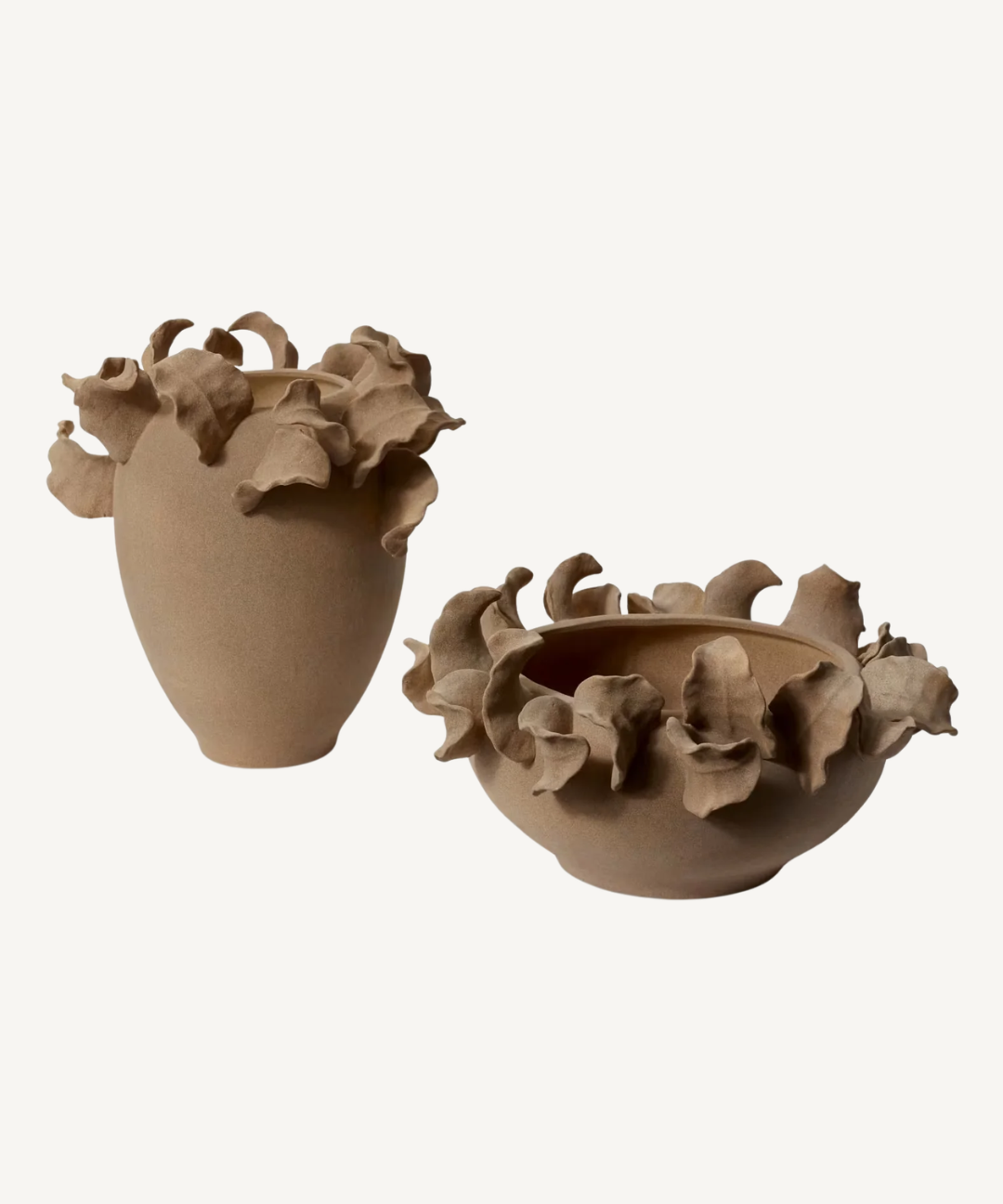 The Petal Vessel in Taupe